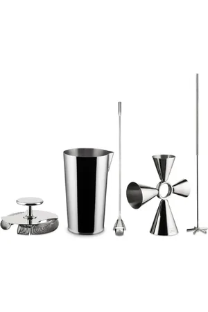 Alessi Interieur, unisex, Grijs, ONE Size, Stalen Mixing Kit met Tending Box