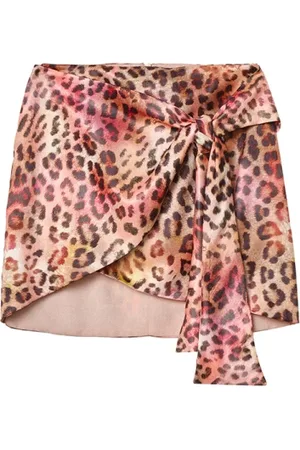 GAËLLE Rokken, Dames, Bruin, XS, Katoen, Kleurrijke Elegante Rok voor Vrouwen
