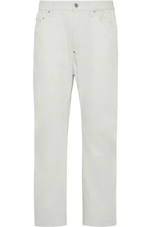 Dsquared2 Jeans, Heren, Wit, M, Denim, Witte Denim Straight Jeans