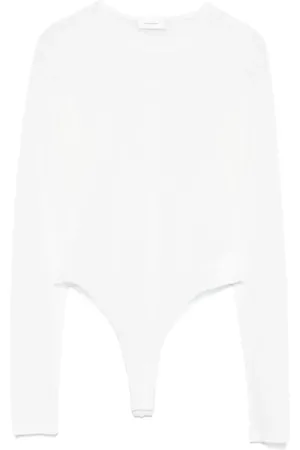 WARDROBE.NYC Tops, Dames, Wit, M, Polka Dot Bodysuit