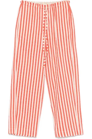 ALYSI Broeken, Dames, Rood, M, Rode elastische trekkoord taille broek