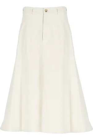 A.P.C. Rokken, Dames, , XS, Katoen, Ivoor Katoenen Rok met Zakken