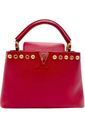 LOUIS VUITTON Pre-owned, Dames, Rood, ONE Size, Leer, Tweedehands leren Louis Vuitton tassen