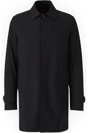 MOORER Mantels, Heren, Zwart, 3Xl, Stijlvolle Trenchcoat met Vittor-Ac