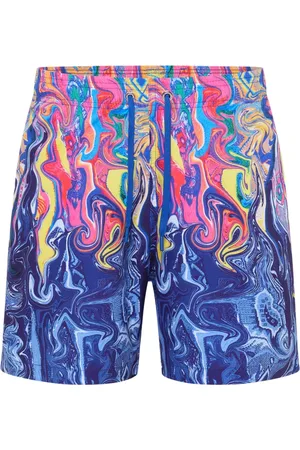 Carlo Colucci Badkleding, Heren, Veelkleurig, 3Xl, Sportieve Zwemshorts - Fusion Eiberger