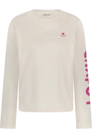 Fabienne Chapot Tops, Dames, Wit, M, Katoen, Phileine Long Sleeve T-Shirt