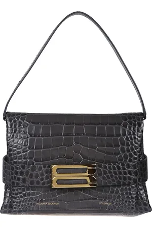Victoria Beckham Tassen, Dames, Zwart, ONE Size, Ketting Pouch Tas met Gesp