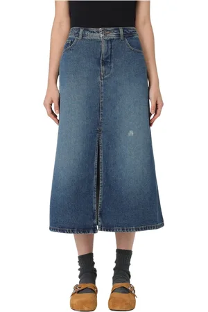 A.P.C. Rokken, Dames, Blauw, XS, Katoen, Georgia Mini Rok