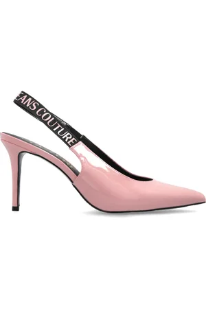 VERSACE Schoenen, Dames, Roze, 38 EU, Leer, Hoge hakken schoenen