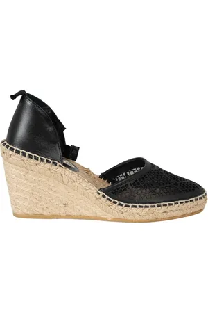 Pinko Schoenen, Dames, Zwart, 41 EU, Leer, Stijlvolle Espadrilles Patty