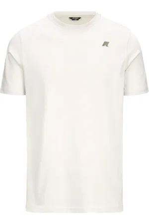 K-Way Tops, Heren, Wit, L, Katoen, Katoenen jersey T-shirt met ASCII-monogram