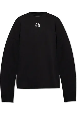 44 Label Group Sweatshirts & Hoodies, Heren, Zwart, L, Katoen, Sweatshirt met Logo