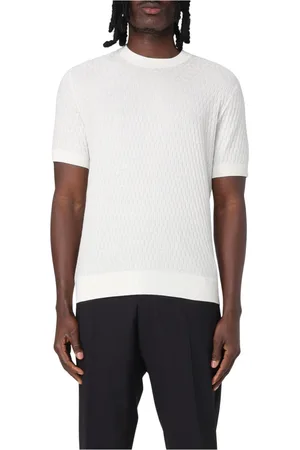Paolo Pecora Tops, Heren, Wit, L, Casual Crew Neck T-shirt