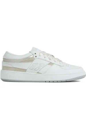 Givenchy Schoenen, Dames, Wit, 37 1/2 EU, Leer, Witte platte schoenen met 4G-motief