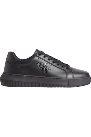 Calvin Klein Schoenen, Heren, Zwart, 41 EU, Zwarte Chunky Mono Sport Sneakers