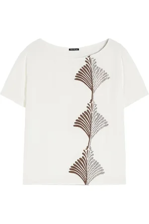 pennyblack Tops, Dames, Wit, M, Golf T-shirt met elegante details