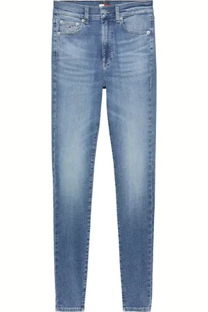 Tommy Hilfiger Jeans, Dames, Blauw, W26, Katoen, Vintage Skinny Fit Blauwe Jeans