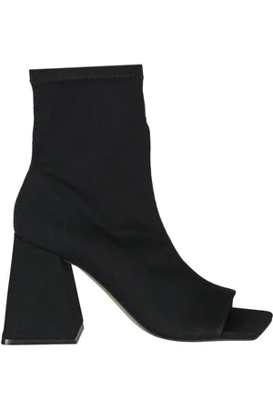 vic matiè Schoenen, Dames, Zwart, 40 EU, Asymmetrische Vierkante Neus Stoffen Laarzen
