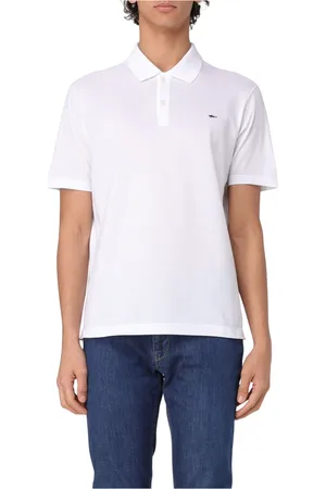 Paul & Shark Tops, Heren, Wit, M, Katoen, Gebreide Polo met Shark Badge