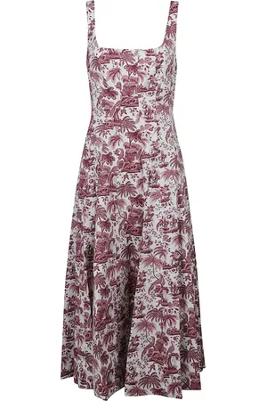 Staud Kleedjes, Dames, Veelkleurig, XS, Elegante Wells Jurk voor Vrouwen