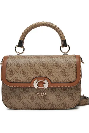 Guess Tassen, Dames, Bruin, ONE Size, Mini Handtas met 4G Logo