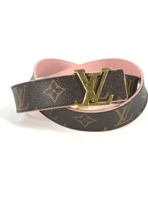 LOUIS VUITTON Pre-owned, Dames, Bruin, ONE Size, Katoen, Pre-owned Cotton belts