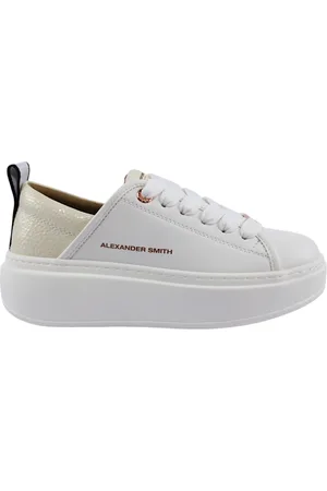 Alexander Smith Schoenen, Dames, Wit, 39 EU, Witte High Wembley Sneakers