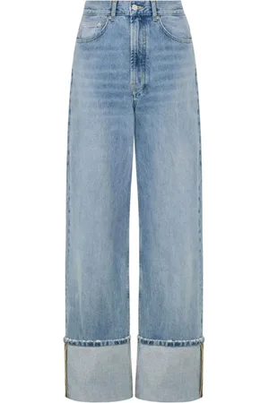 Moschino Jeans, Dames, Blauw, W27, Denim, Denim Jeans