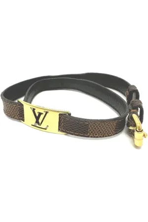LOUIS VUITTON Pre-owned, Dames, Bruin, ONE Size, Katoen, Pre-owned Cotton belts