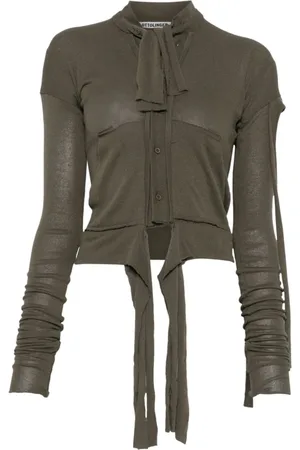 OTTOLINGER Truien, Dames, Groen, M, Groene Trui met Knoopsluiting