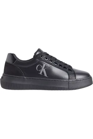 Calvin Klein Schoenen, Dames, Zwart, 36 EU, Zwarte Chunky Sneakers voor Vrouwen