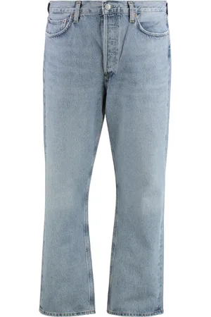 AGOLDE Jeans, Heren, Blauw, W34, Katoen, Vintage 5-pocket straight-leg jeans