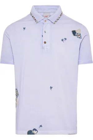 BOB der Bär Tops, Heren, Paars, 3Xl, Katoen, Katoenen Polo Shirt 3 Knopen