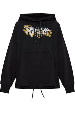 VERSACE Sweatshirts & Hoodies, Dames, Zwart, S, Katoen, Hoodie