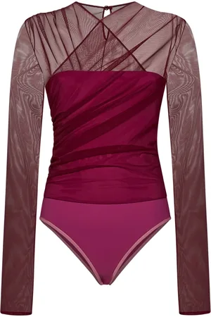 Nensi Dojaka Tops, Dames, Rood, L, Paarse Topkleding voor Stijlvolle Vrouwen