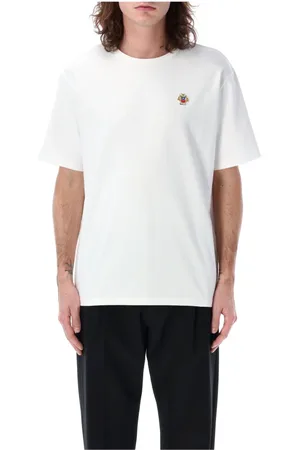 Bally Tops, Heren, Wit, L, Katoen, Wit Crest Logo T-Shirt