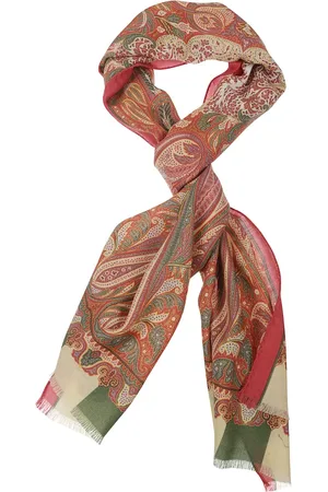 Etro Accessoires, Dames, Veelkleurig, ONE Size, Zijden Bloemensjaal