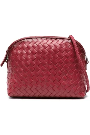 Dragon Diffusion Tassen, Dames, Rood, ONE Size, Leer, Chunky Fellini Rode Leren Schoudertas