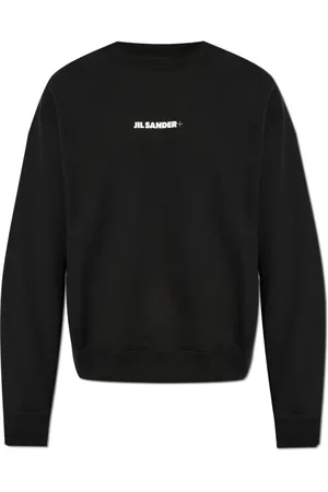 Jil Sander Sweatshirts & Hoodies, Heren, Zwart, M, Katoen, Sweatshirt met Logo