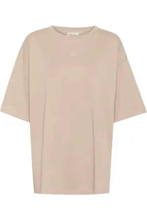 Karen by Simonsen Tops, Dames, , S, Oversized Tee Simply Taupe