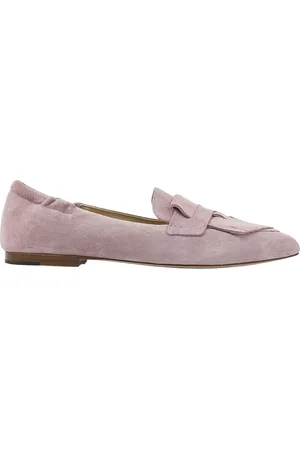 VIA VAI Schoenen, Dames, Roze, 37 EU, Suède, Lola Oakley Loafers