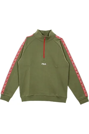 Fila Sweatshirts & Hoodies, Heren, Groen, L, Lichtgewicht coltrui sweatshirt in groen