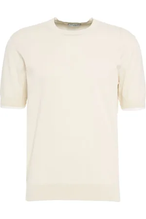 Paolo Pecora Tops, Heren, , M, Katoen, Crew Neck T-Shirt Ss 25