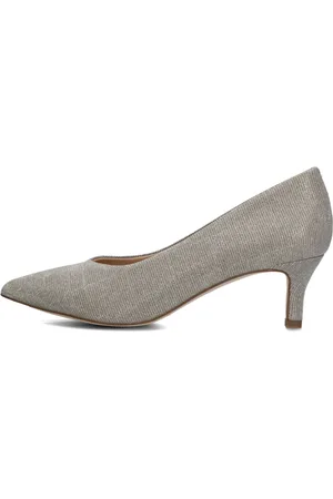 Peter Kaiser Schoenen, Dames, Grijs, 37 1/2 EU, Elegante Beige Pumps voor Vrouwen