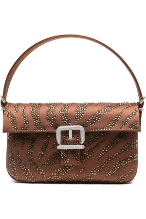 GEDEBE Tassen, Dames, Bruin, ONE Size, Bruine Habibi Schoudertas