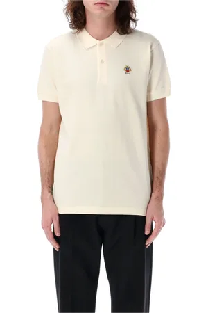 Bally Tops, Heren, Wit, 2Xl, Katoen, Katoenen poloshirt met geborduurd wapen