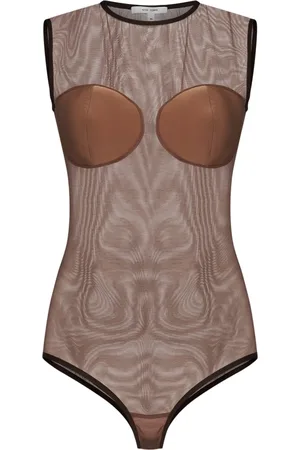 Nensi Dojaka Tops, Dames, Bruin, XS, Bruine Topwear Ss 25