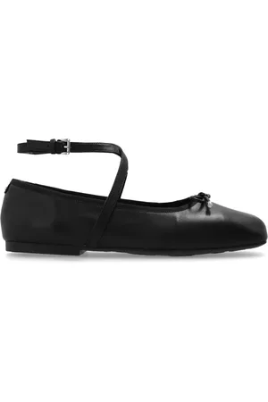 Michael Kors Schoenen, Dames, Zwart, 40 EU, Collette Ballerina van Leder
