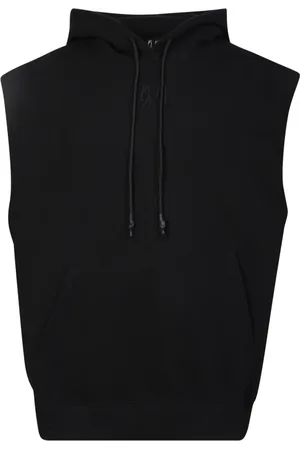 44 Label Group Jassen, Heren, Zwart, M, Polyester, Gewatteerde Vest met Capuchon