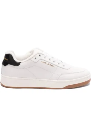 Saint Laurent Schoenen, Heren, Wit, 45 EU, Optisch Wit/Zwarte Sneaker